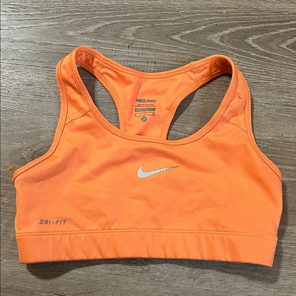 Nike Dri-FIT Women's Bright Orange Sports Bra